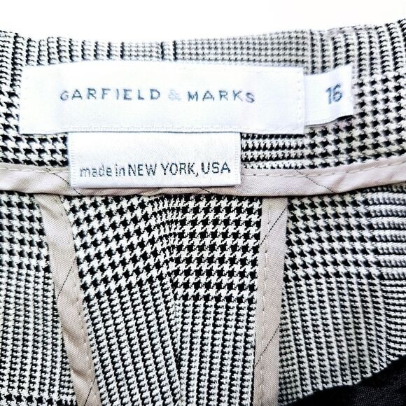Vintage Garfield & Marks Plaid Light Weight High Rise Relaxed Fit Trousers 16 - Picture 10 of 10